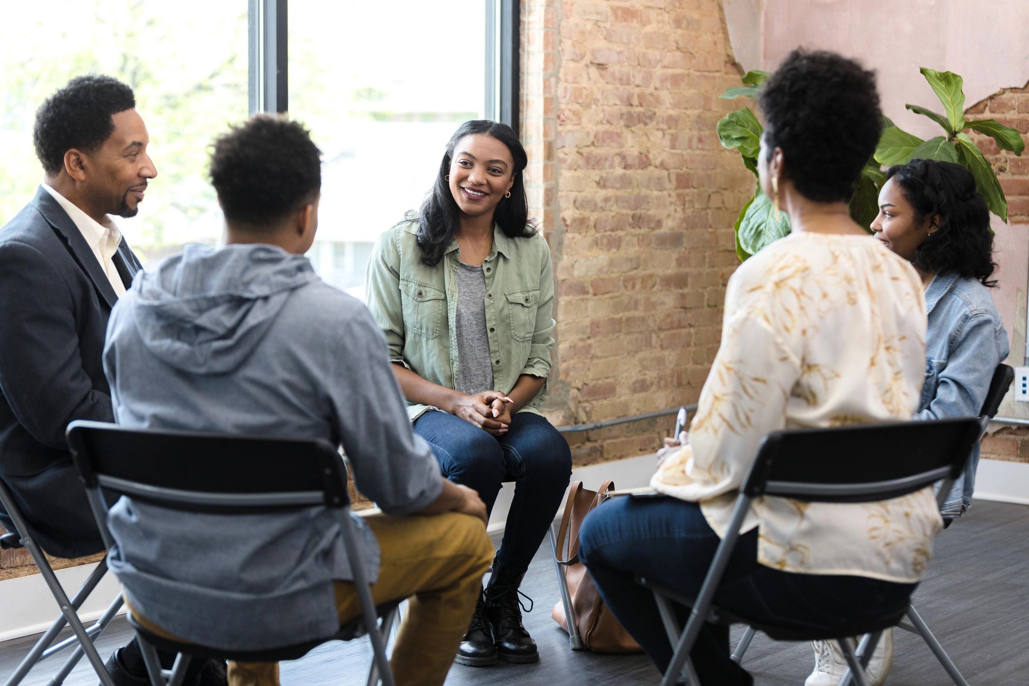 Supportive coaching-style group conversation